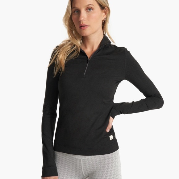 Vuori Halo Essential Half Zip *NWT XL/Black Heather - Picture 3 of 7